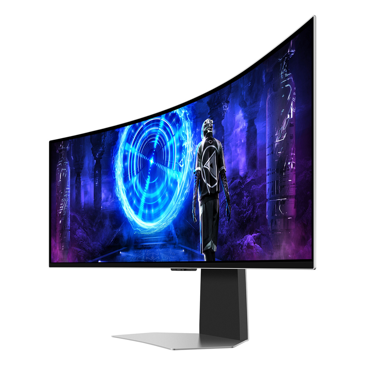 Monitor Gaming i lakuar Samsung S49DG954SU G9 / 49" Dual QHD 240 Hz 0.03 ms OLED Curved / DisplayPort, USB Type-A to USB Type-C / e bardhë - 3