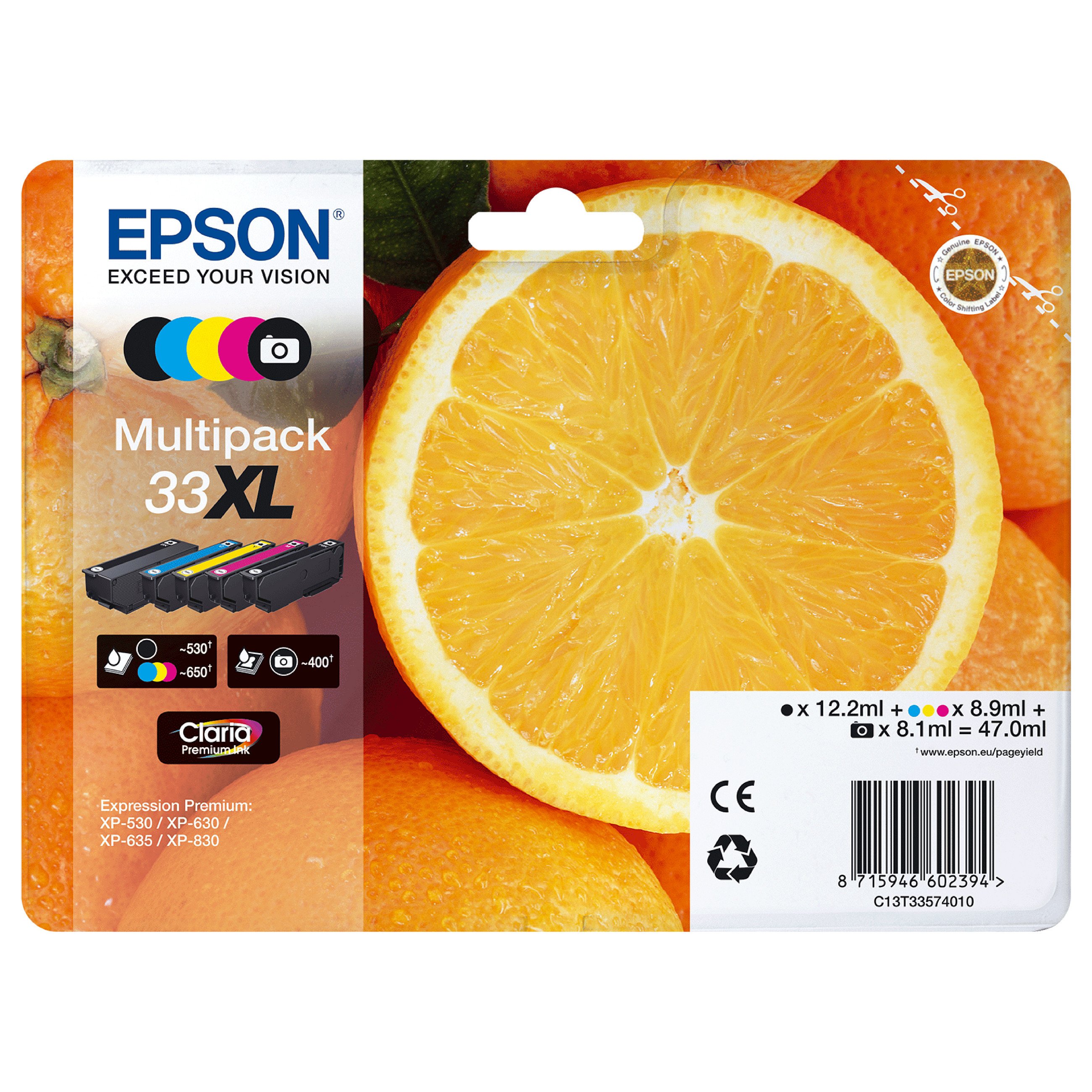 INK / Epson / C13T33514012 / 530 faqe – Zezë - 2