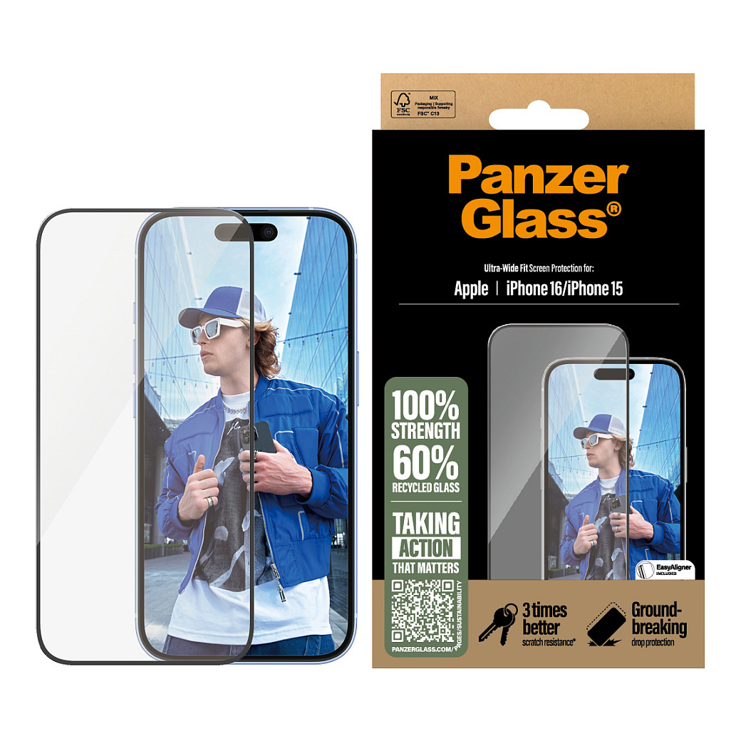 Aksesorë për telefon PanzerGlass / iPhone 16 - 15 / UWF - 2