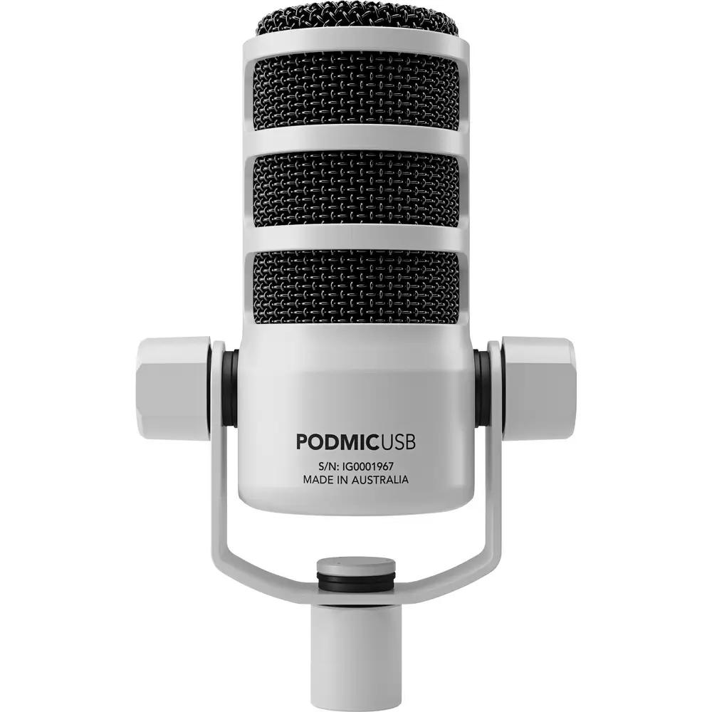 Mikrofon RØDE PodMic USB, Dinamik, Kardioid, USB-C, XLR, 3.5 mm, DSP - Bardhë - 2