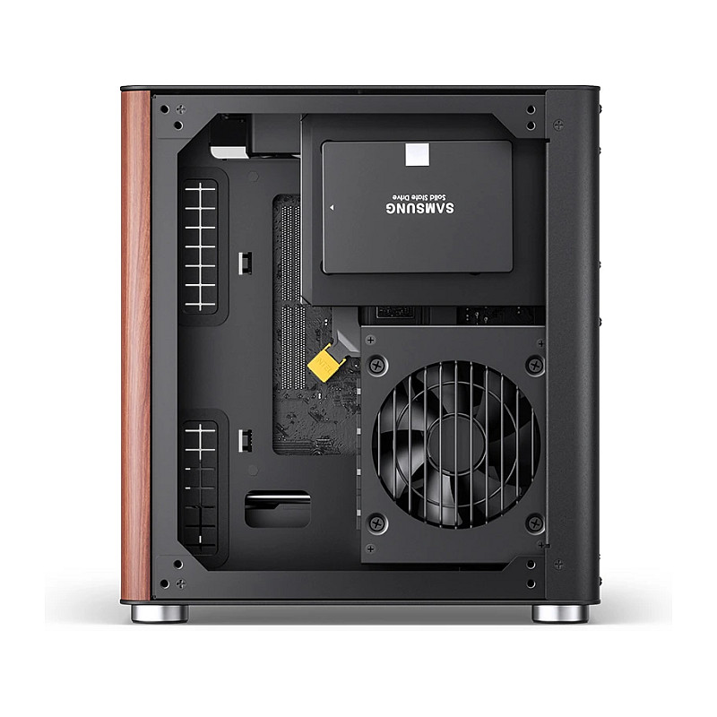 Kasë PC JONSBO TK-0 / Mini Tower / Mini-ITX / Tempered Glass / Wood - Zezë - 19