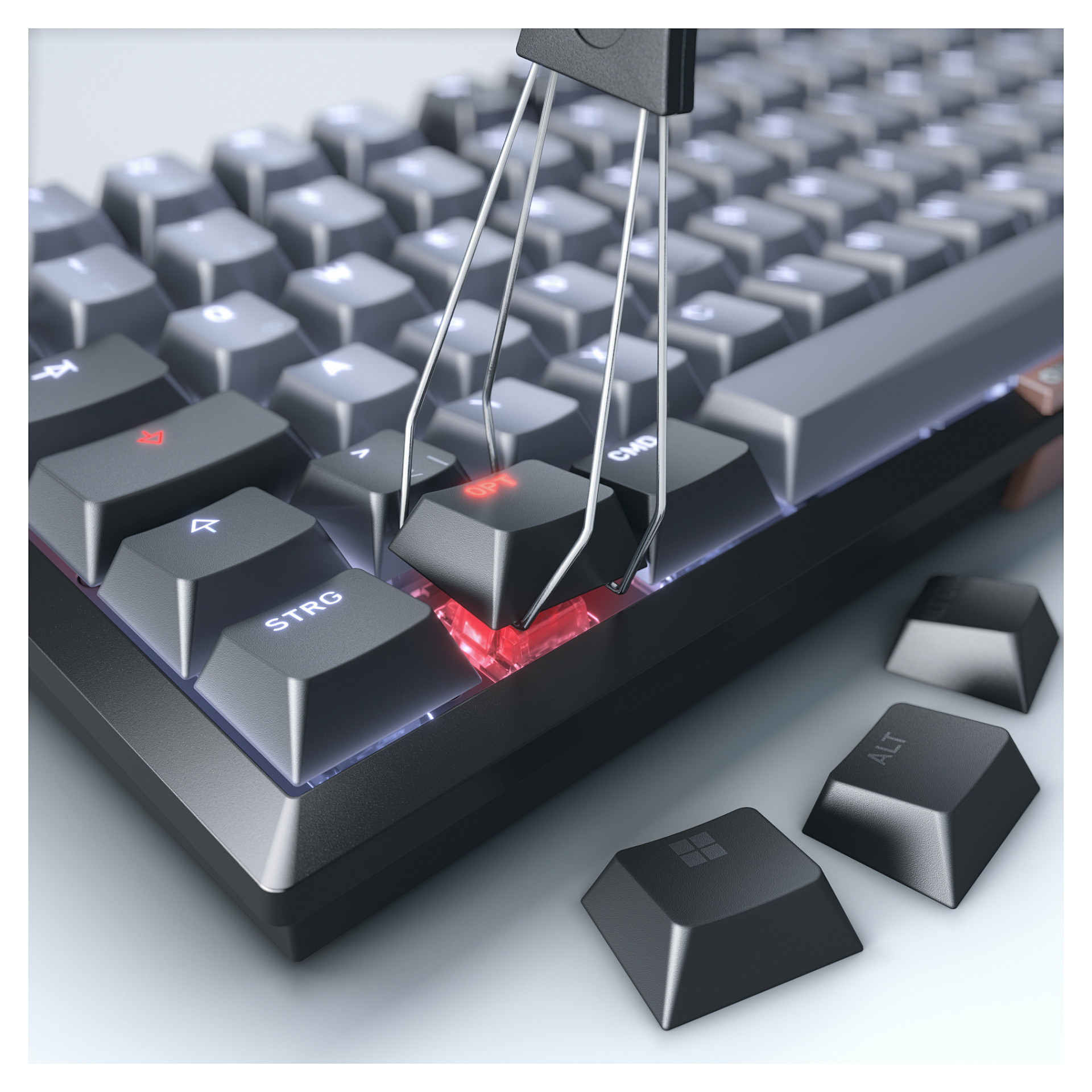 Tastierë pa kabllo CHERRY MX 2A Brown / QWERTZ - Gri - 5