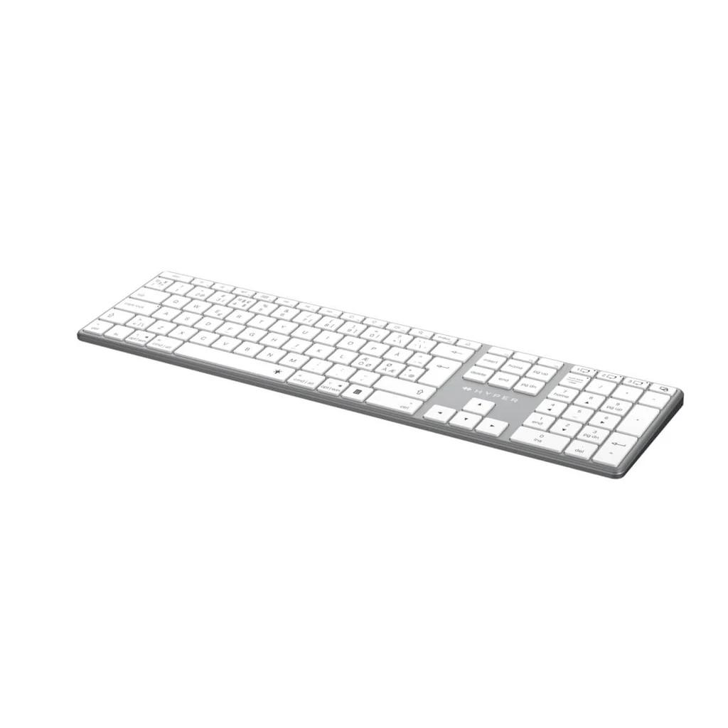 Tastierë Pa kabllo Targus HyperSpace Next / Bluetooth 5.0 / Full-Size / QWERTY / Nordic / USB-C - Gri - 3