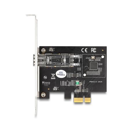 Karta të Rrjetit Delock 88318 / PCIe 2.1 x1 / 1x Gigabit LAN SFP / 1000Mbps / Intel i210 / Low Profile - 3