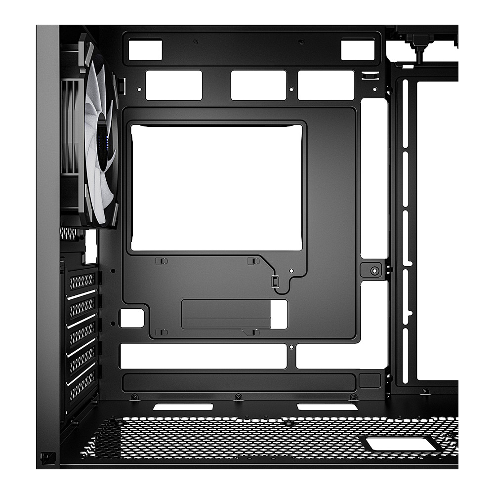 Kasë Sharkoon MK2 RGB Micro-ATX 1xGlass B- Zezë - 9