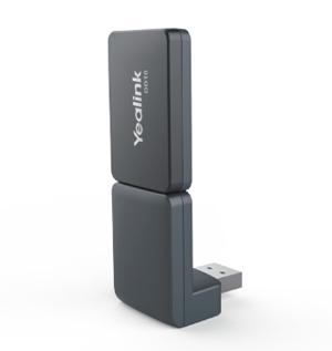 Adapter Yealink DD10K / 1300020 / USB DECT Dongle / CAT-iq 2.0 / Wireless Connection / Deri 50m Brenda dhe 300m Jashtë - Zezë