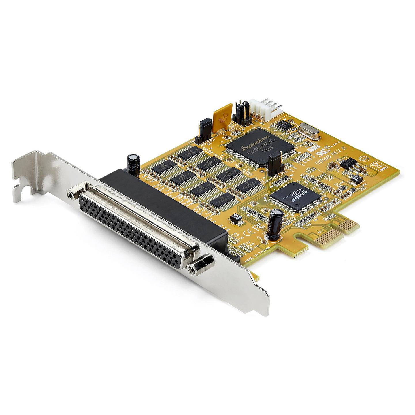 Kartë Zgjerimi StarTech.com PEX8S1050, 8x DB9 RS-232, PCIe x1, 921.6Kbps - Verdhë