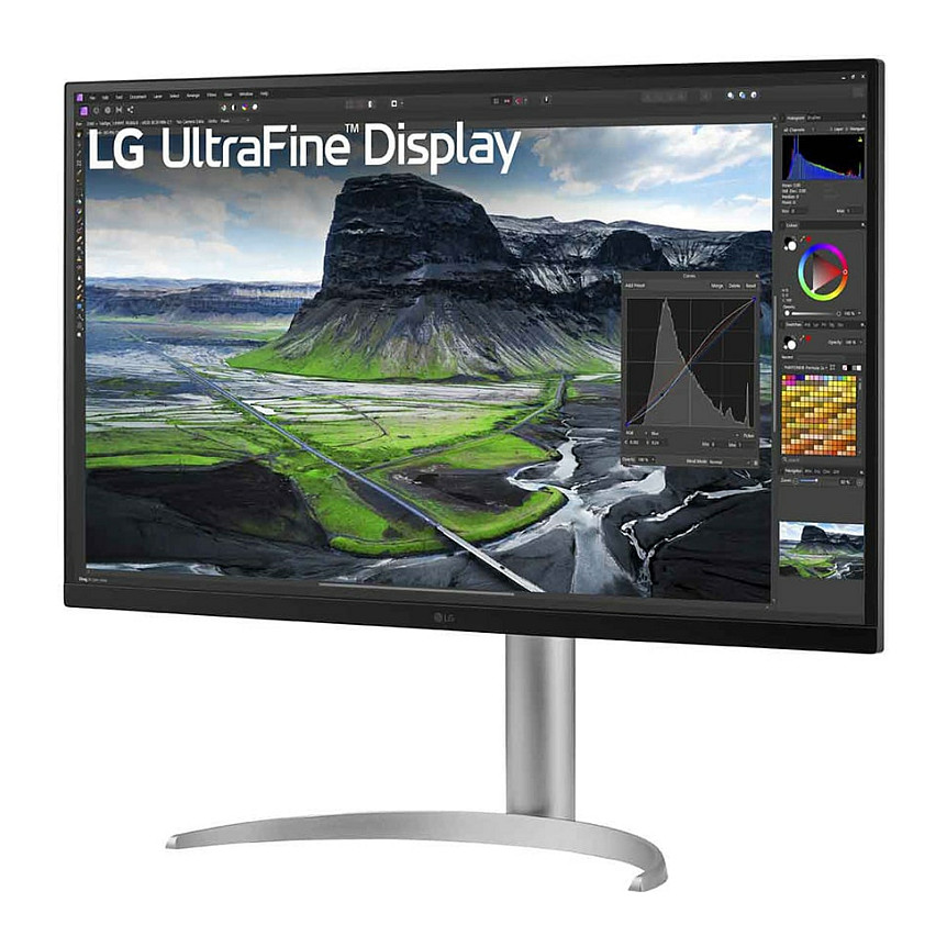 Monitor LG UltraFine 32UQ850V-W 32" (3840x2160) 16:9 4K IPS 5ms 60Hz HDR400 HDMI DP USB-C, i hirtë - 2