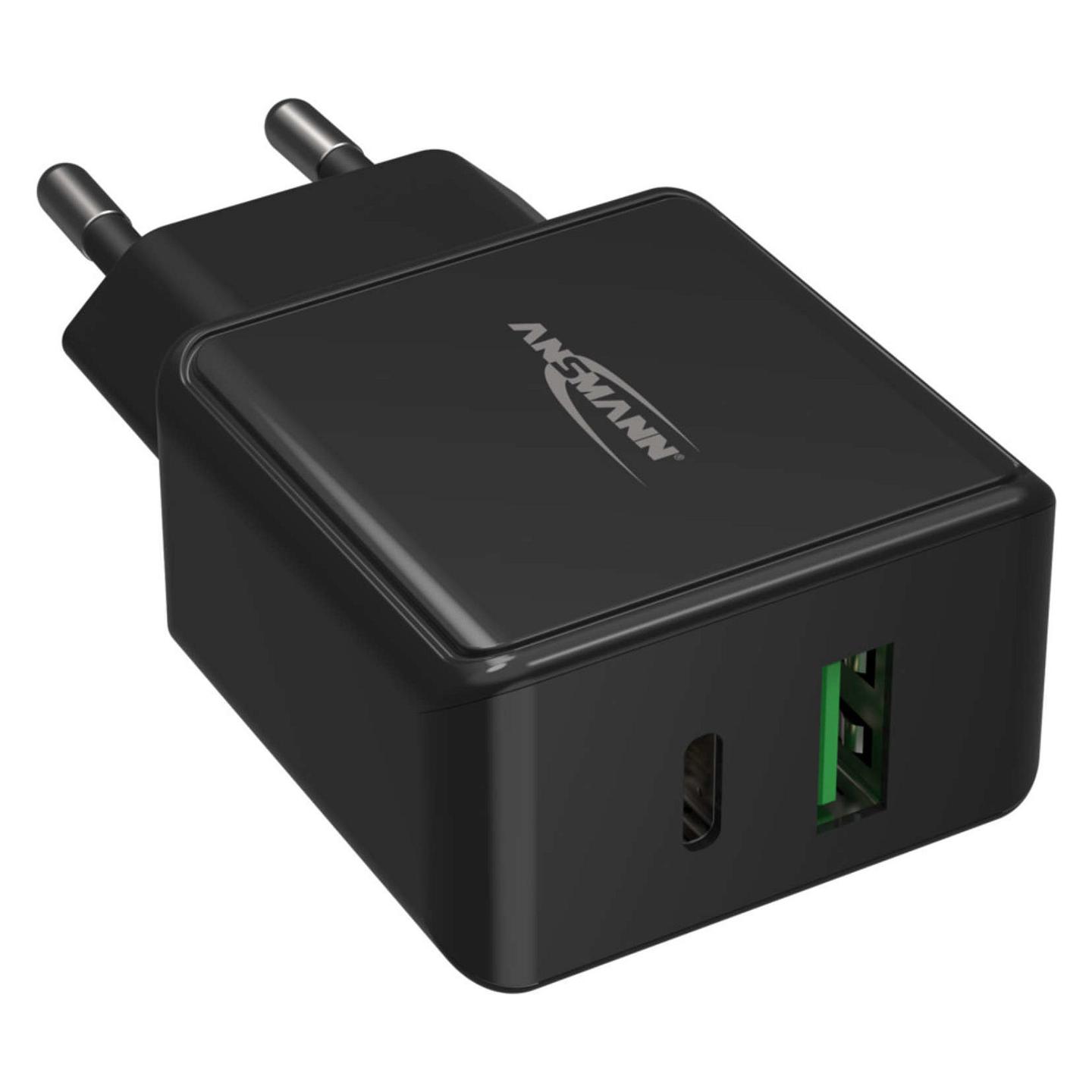 Karikues Ansmann HC218PD / 20W / USB-C + USB-A / Power Delivery + Quick Charge – Zezë - 5