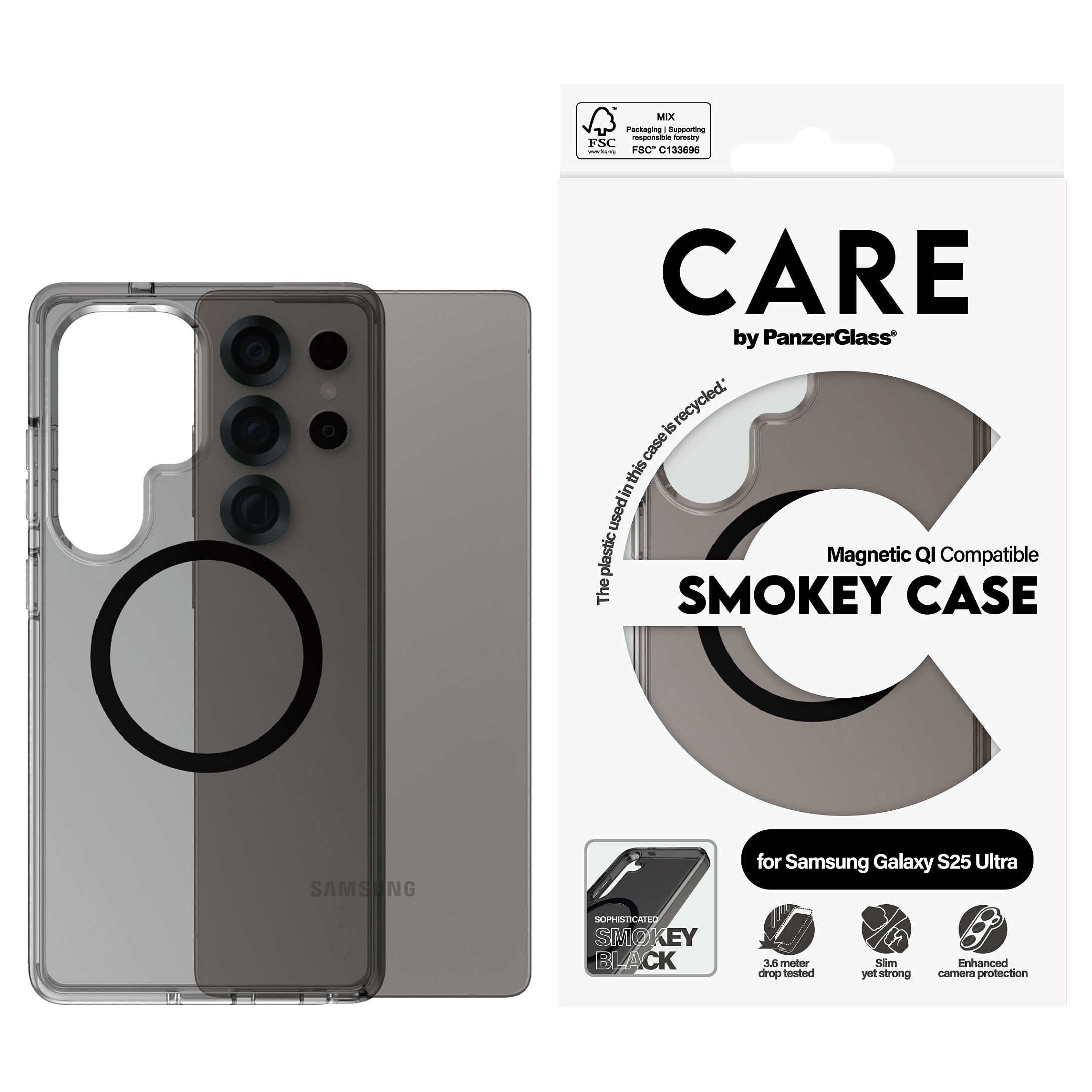 Aksesorë për telefon CARE Flagship Case për Galaxy S25 Ultra - Zezë - 2