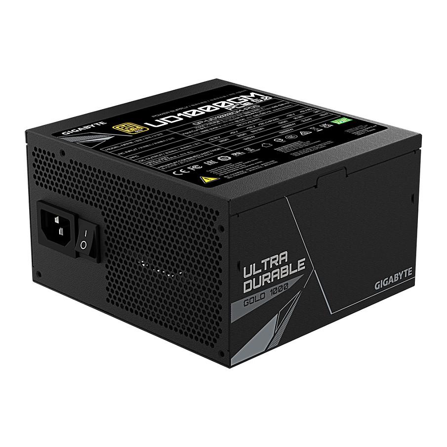 Furnizues Energjie (PSU) GIGABYTE UD1000GM PG5 / 1000W / 80 PLUS Gold / ATX 3.0 / PCIe 5.0 - Zezë - 4