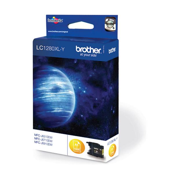 Ink Brother LC1280XLY, 1200 faqe - Verdhë - 2