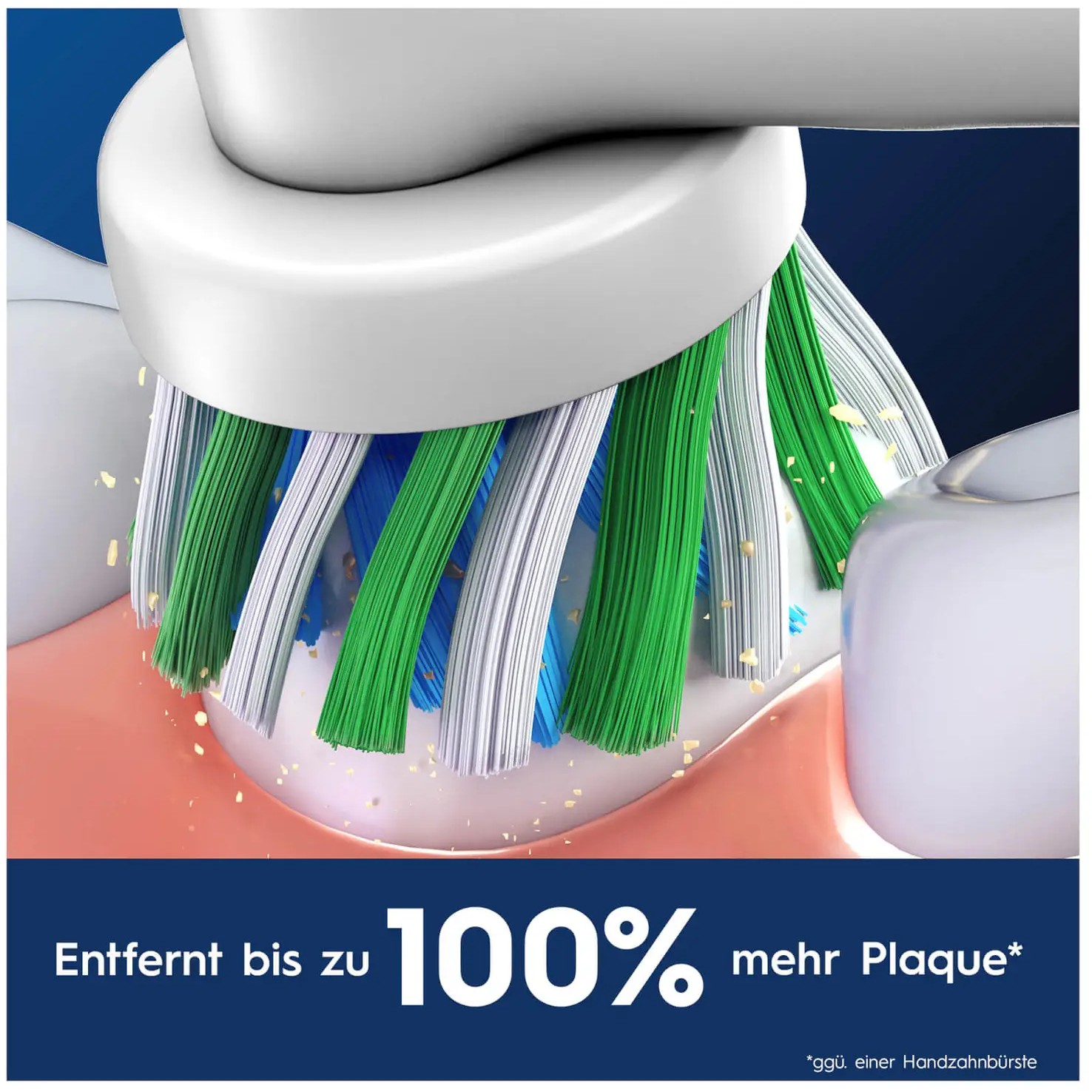 Koka zëvendësuese për furçë elektrike Oral-B Pro CrossAction / 16° / 4 copë – Bardhë - 3