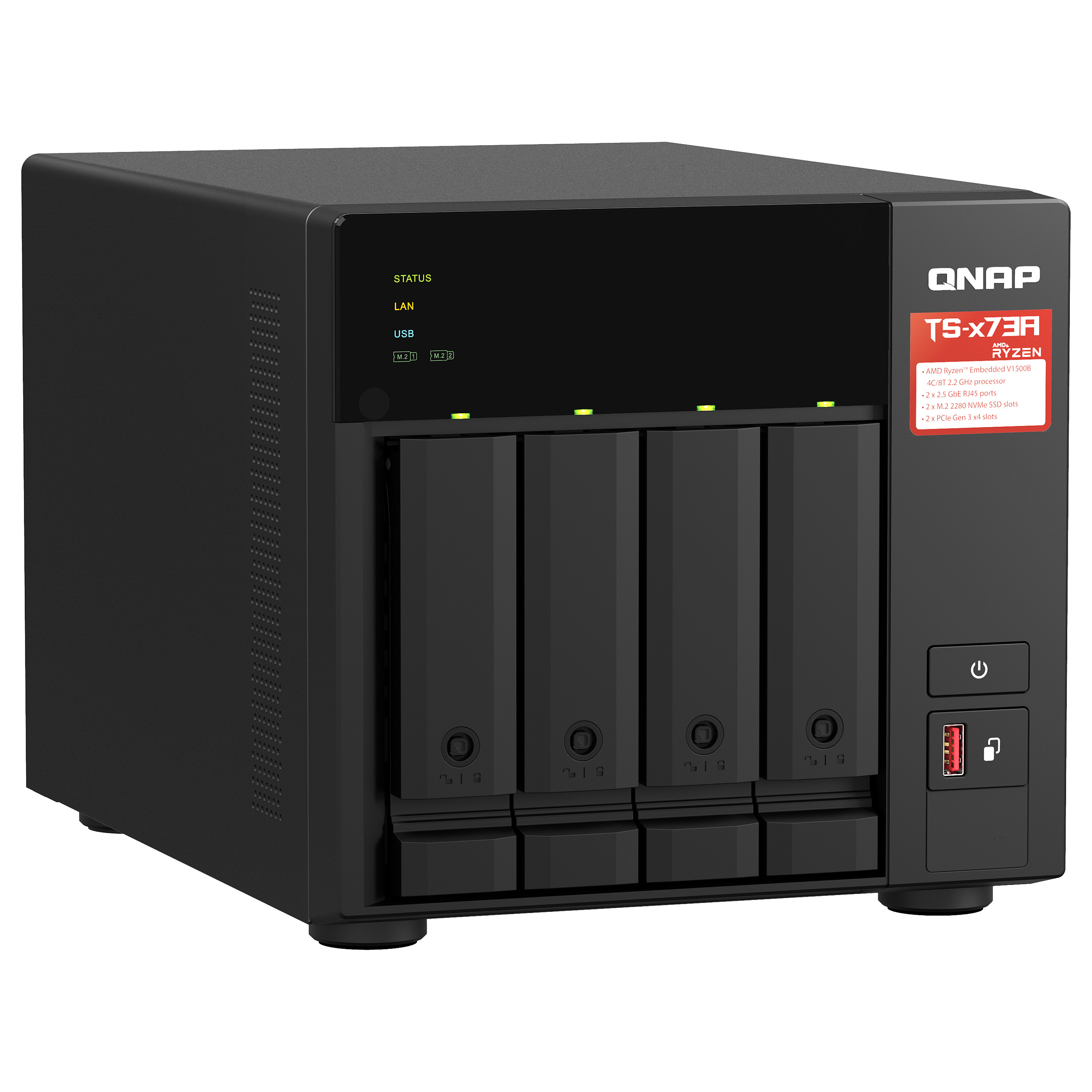 QNAP TS-473A – NAS Server for Network Storage - 2
