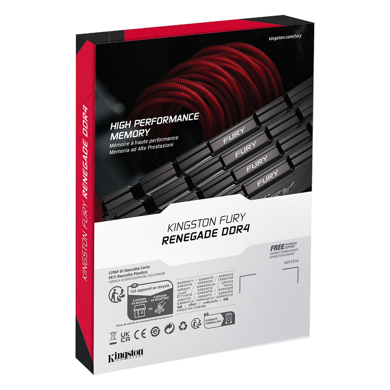 DDR4 RAM Kingston FURY Renegade 32GB (2x16GB) 3600MT/s CL16 DIMM Kit 1Gx8 – Zezë - 6