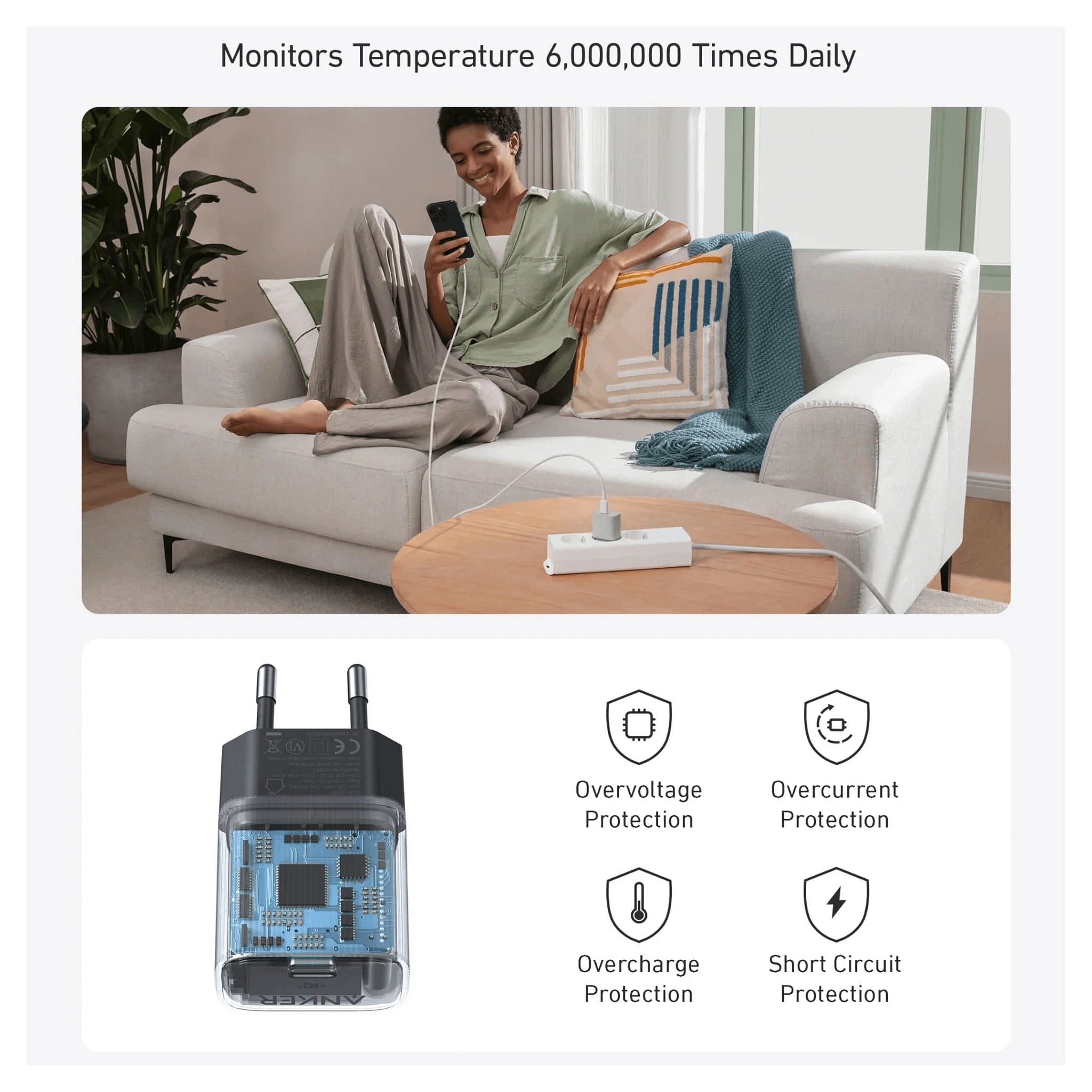 Adapter Anker / 511 Nano Charger / 30W / 1x USB-C / Zezë - 2