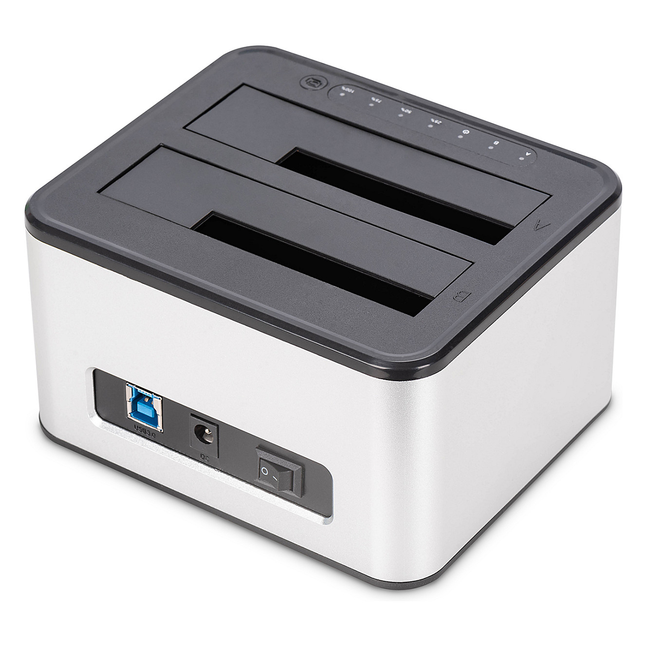 Docking Station DIGITUS USB ->2x 2.5"/3.5" SATA HHD. SSD Silver - 5