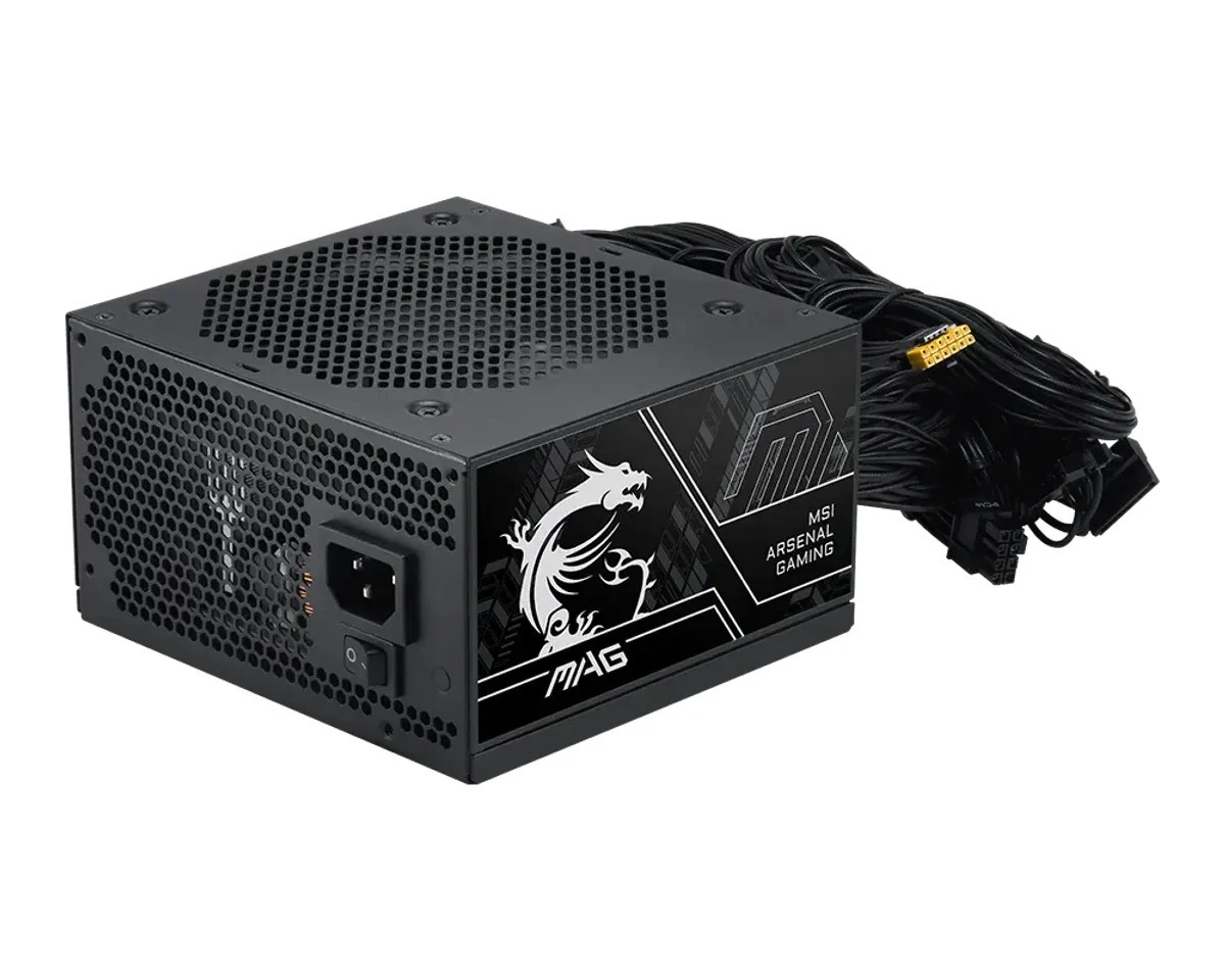 Furnizues Energjie MSI MAG A750BN PCIE5 III / 750W / ATX 3.1 / 80 PLUS Bronze - Zezë - 2