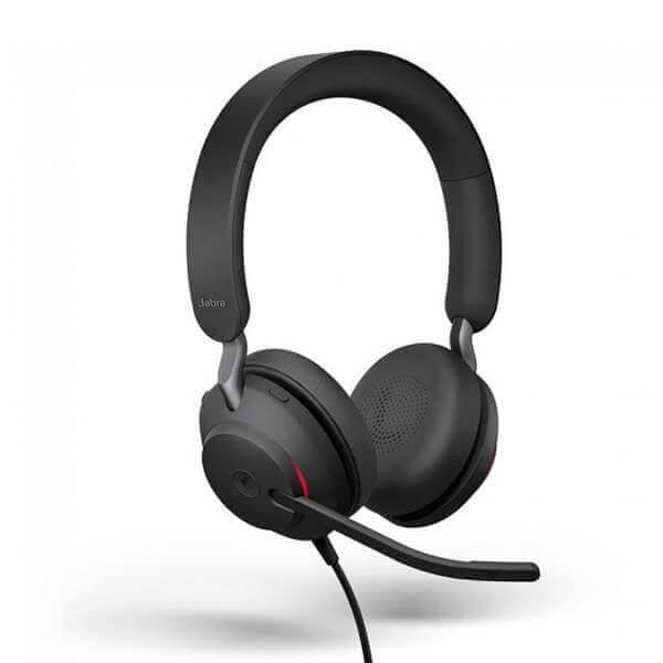 Kufje me kabllo Jabra Evolve2 40 SE MS Stereo / On-Ear / USB-C / Stereo / 40 mm / Mikrofon – Zezë - 3