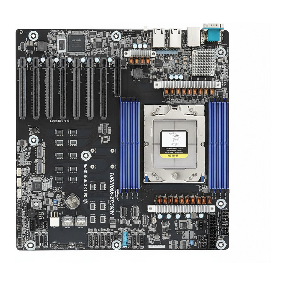 Pllakë Amë Server ASRock TurinD8X-2T/500W EEB / SP5 / DDR5 - 1
