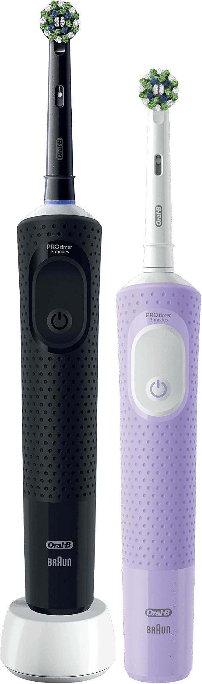 Furçë dhëmbësh elektrike Oral-B Vitality Pro D103 Duo / 2 copë - Zezë/Vjollcë - 2