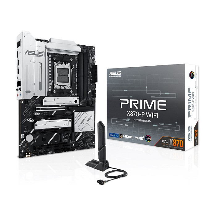 Pllakë Amë ASUS PRIME X870-P WIFI / AMD AM5 / X870 / DDR5 / ATX / Wi-Fi 7 / 2.5GbE LAN