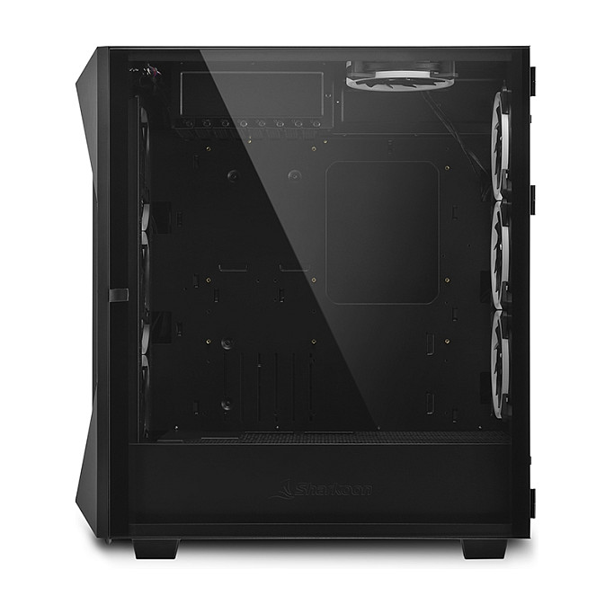 Kasë Sharkoon REV300 ATX/E-ATX 2xGlas – Zezë - 4