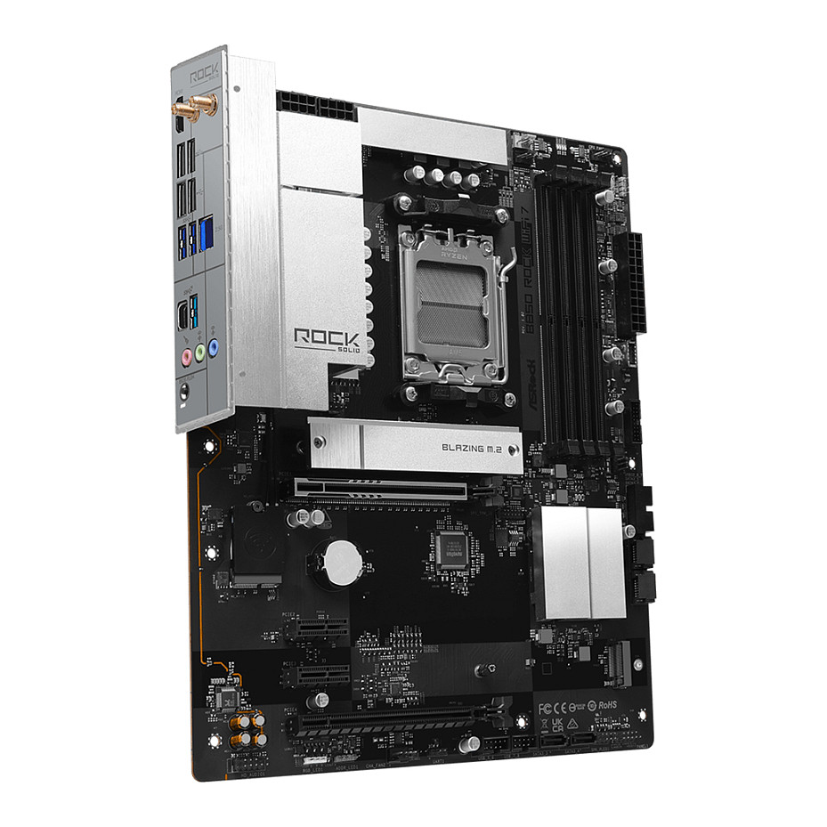 Pllakë Amë AMD AM5 ASRock B850 Rock WiFi7/ ATX / HDMI - 4