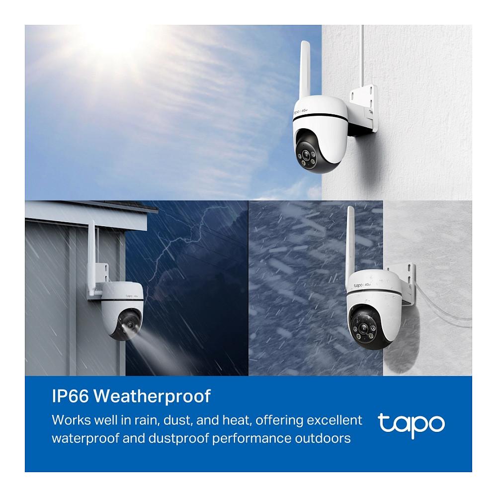 Kamerë Sigurie IP CCTV TP-Link Tapo C501GW, Full HD 1080p, 3.17 mm, 105°, 4G LTE, Pan & Tilt 360°, IR 30 m, Color Night Vision, PoE, IP66 - Bardhë - 10