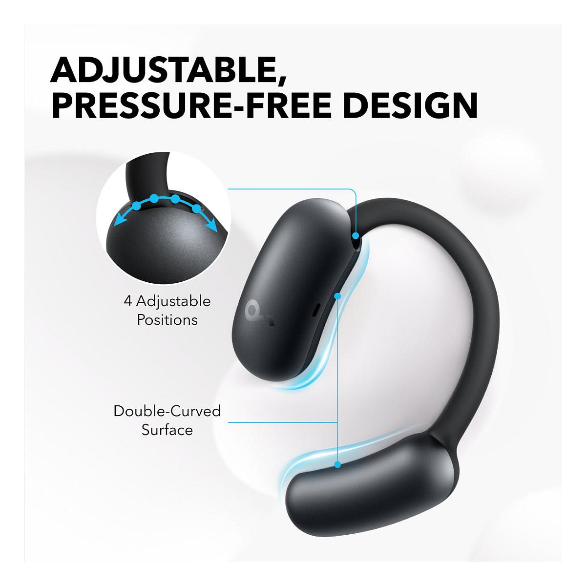 Kufje pa kabllo Soundcore AeroFit 2 / Bluetooth / Open-Ear / Sport - Zezë - 3