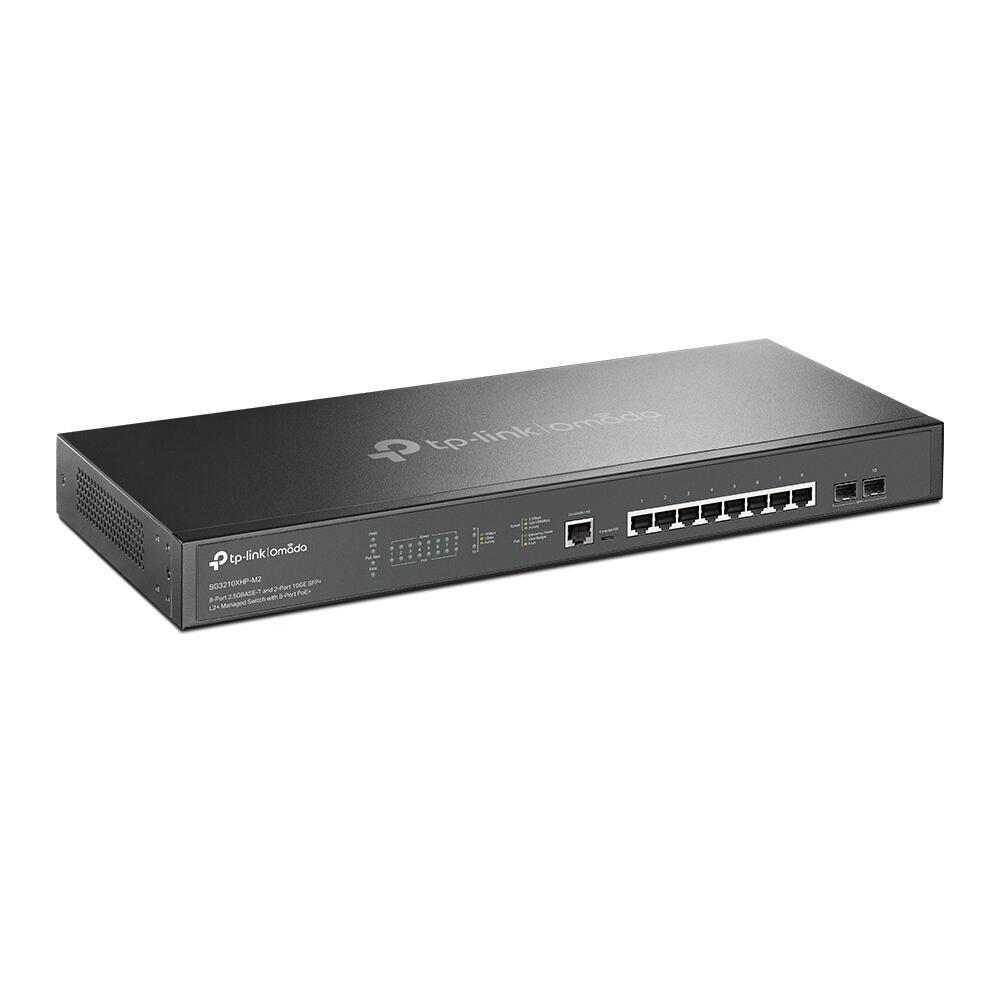 TP-Link Switch TL-SG3210XHP-M2 / 8x 2.5G PoE+ / 2x 10G SFP+ / 240W - Zezë - 1
