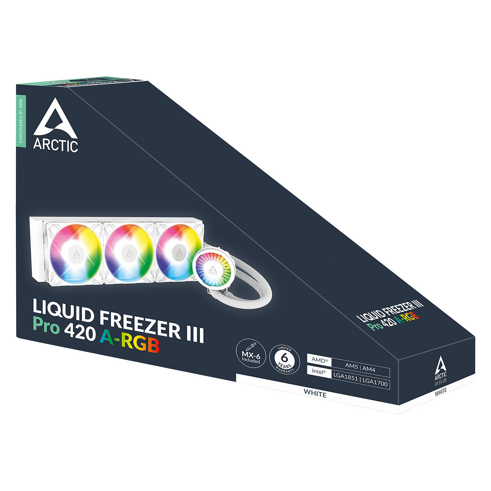 Ftohës për Procesor Arctic Liquid Freezer III Pro 420 mm A-RGB e bardhë - 6