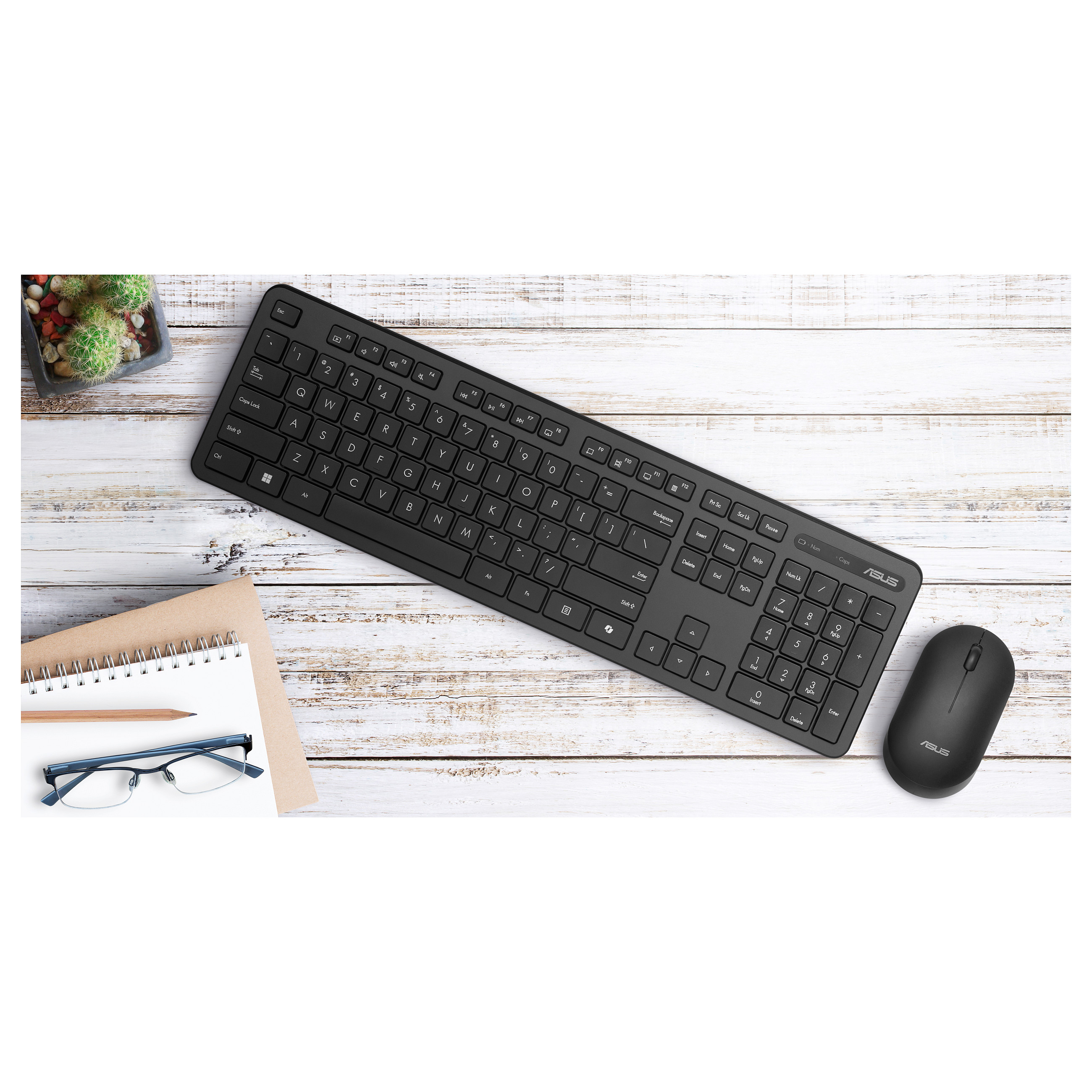Combo (Tastierë & Maus) ASUS CW100 Wireless  – Zezë - 12