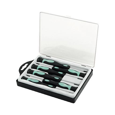 Set Kaçavidash Torx LogiLink WZ0021, 6 Pjesë, T5, T6, T7, T8, T10, T15 - Zezë/Gjelbër