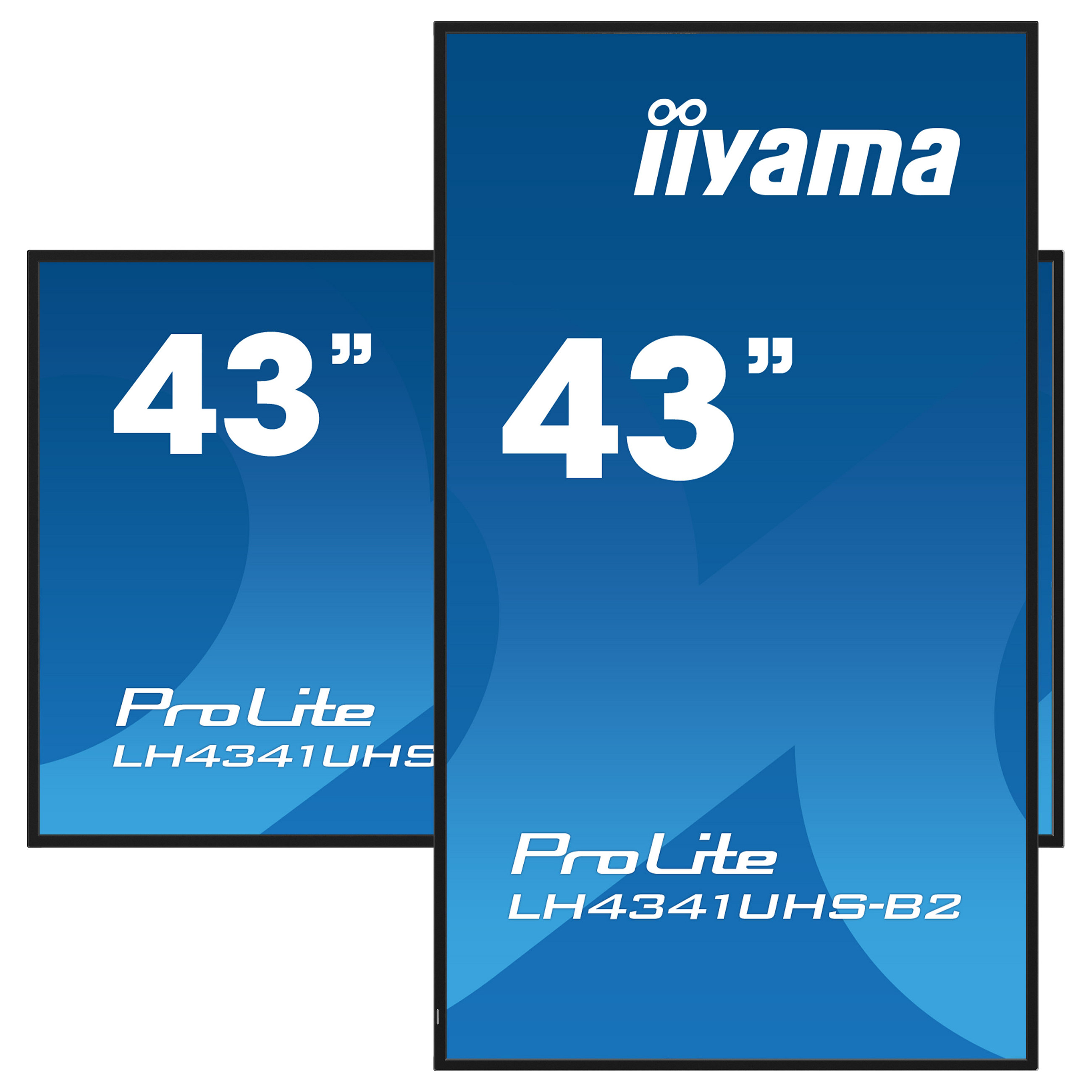 Monitor IIYAMA LH4341UHS-B2 / 43" 4K Ultra HD 8 ms IPS / HDMI, USB / e zezë - 5