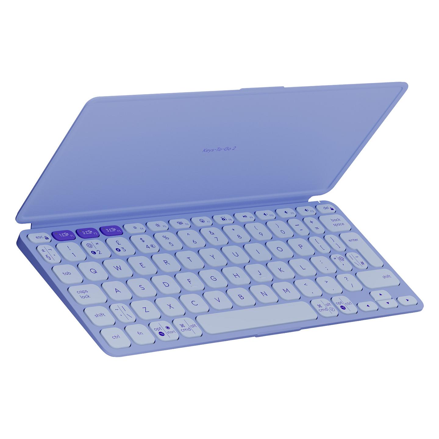 Tastierë pa kabllo Logitech Keys-To-Go 2 / Mini / Bluetooth / QWERTY / US International / Scissor-Key - Vjollcë - 1