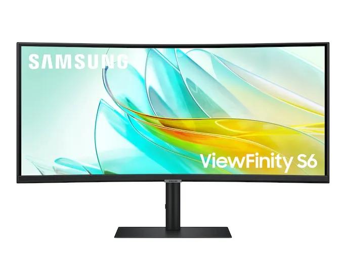 Monitor Samsung ViewFinity S65UC LS34C652UEUXXE / 34″ / DQHD VA Curved / 100 Hz / 5 ms / DisplayPort + HDMI + USB-C + USB-Hub + Ethernet + KVM - Zezë