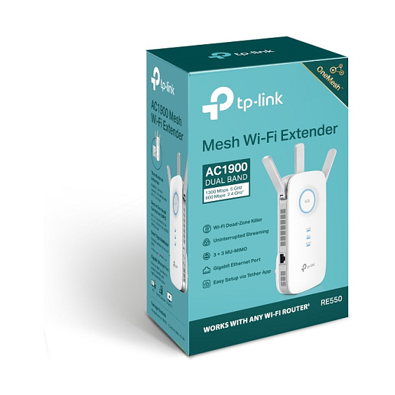 Extender TP-LINK RE550 - AC1900 Wi-Fi Range - 8