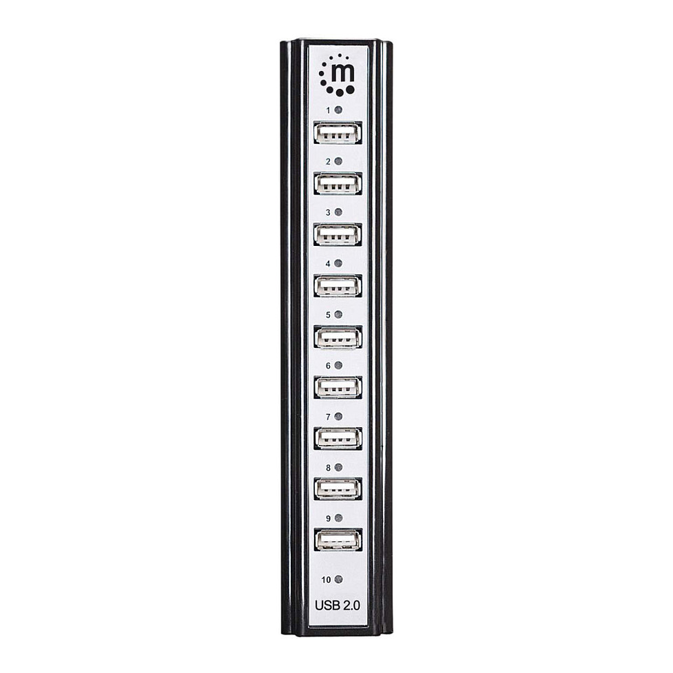 HUB Manhattan / 10‑Port / USB 2.0 / Desktop Hub – Zezë - 3