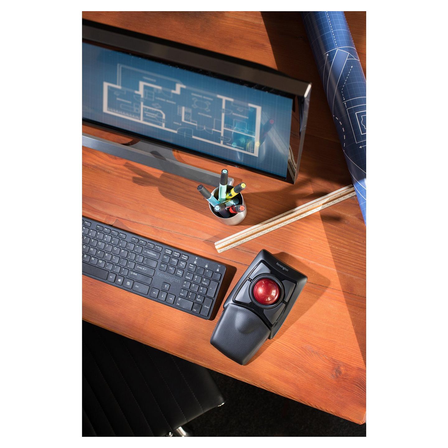 Maus pa kabllo Kensington Expert Mouse Wireless Trackball K72359WW, 400 DPI, 4 Butona, Bluetooth / RF Wireless, Scroll Ring - Zezë - 13