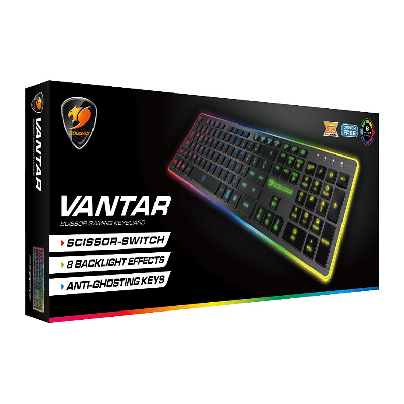 Tastierë Gaming me kabllo COUGAR Vantar / CH Layout -Zezë - 10