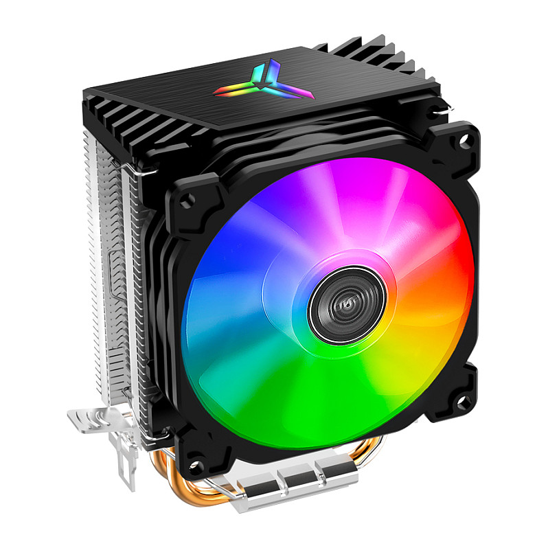 Ftohës për Procesor Jonsbo CR-1200 / 95W TDP / 2×6mm Heatpipe / 92mm Fan / ARGB / LGA115x/1200/1700 / AM4/AM5 – Zezë - 9