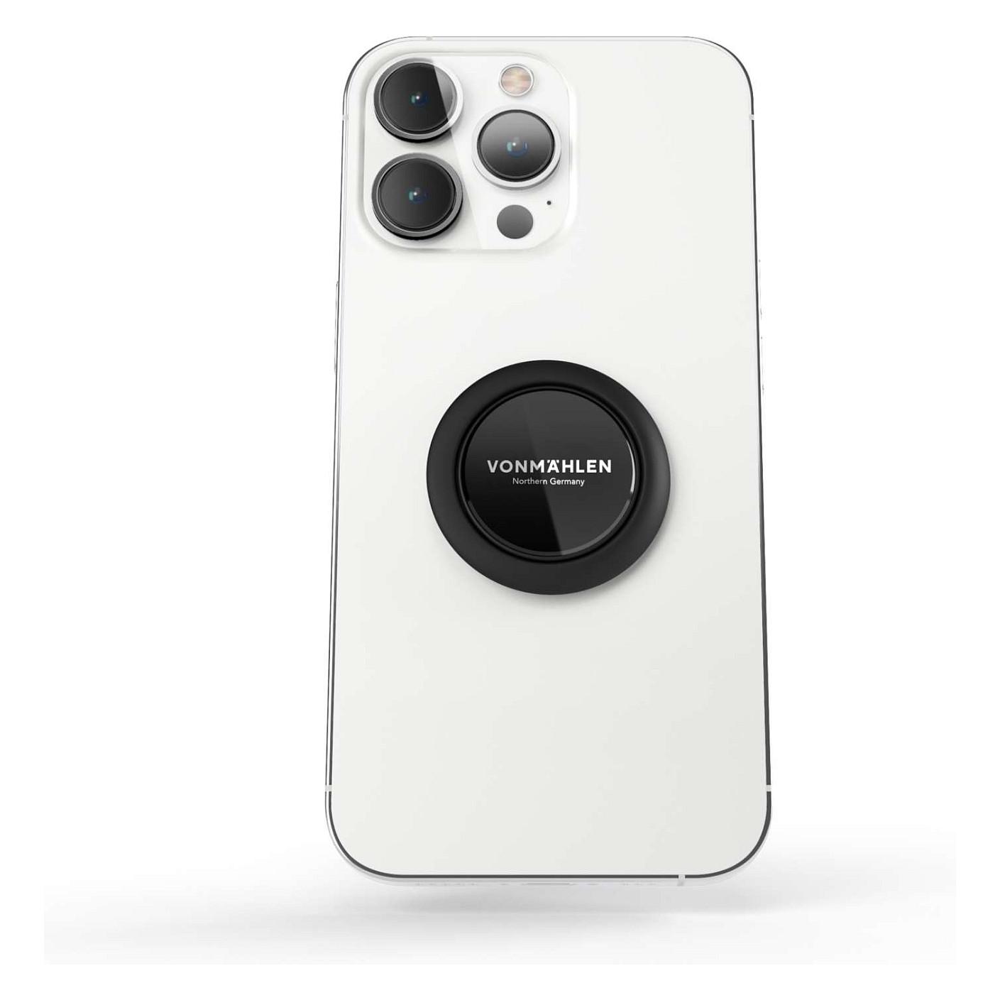 Mbajtëse për Telefon Vonmählen Backflip Pure, Universale, Rrotullim 360°, Funksion Mbështetëse, Montim Magnetik – Zezë