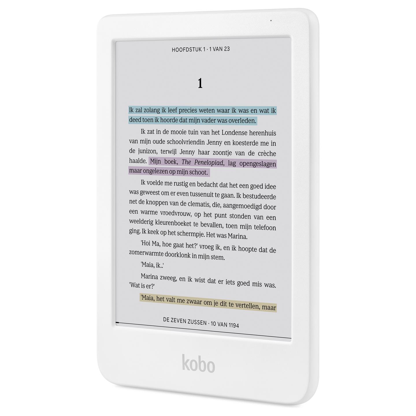 E‑Book Kobo Clara Colour (N367‑KU‑WH‑K‑CK) 6"/ 16GB - Bardhë - 2