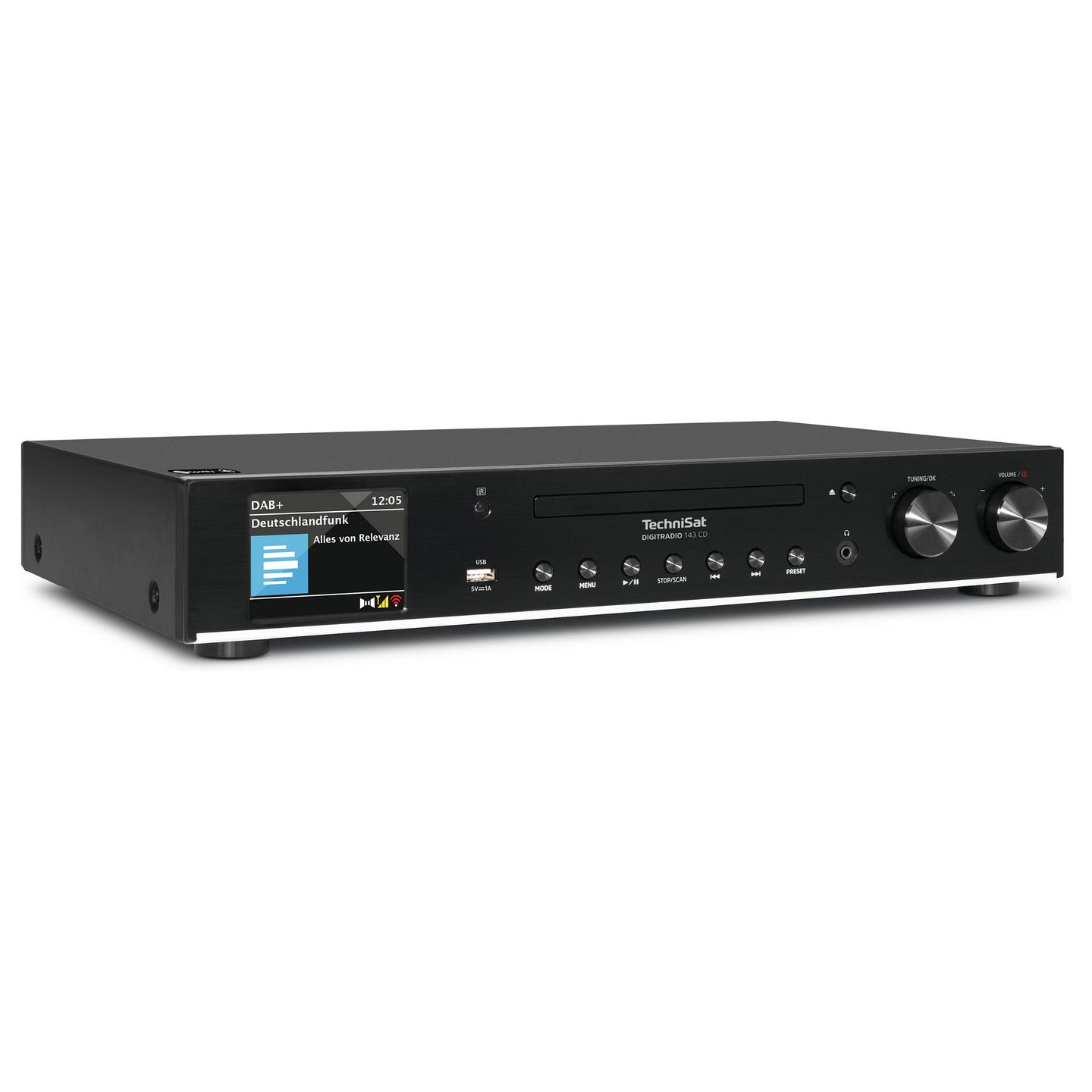 Radio Dixhitale TechniSat DIGITRADIO 143 CD V3, DAB+, FM, Internet Radio, CD/MP3, Bluetooth, Wi-Fi - Zezë