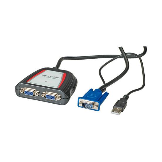 Splitter VGA VALUE 14.99.3523, 1 në 2, 250 MHz – Hiri - 1