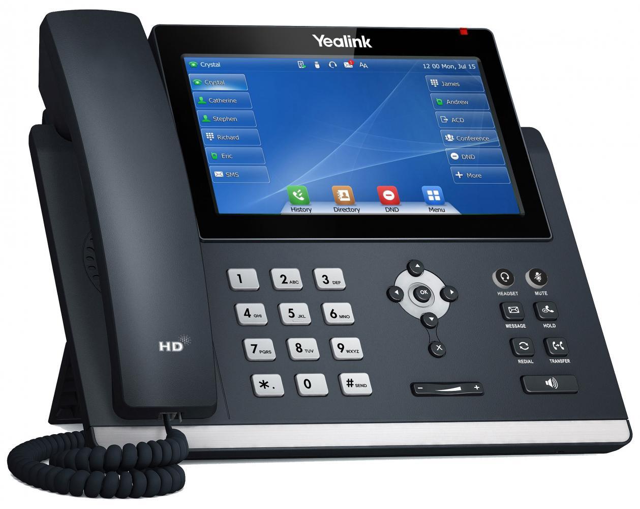 VoIP Yealink SIP-T48U / IP Phone / 16 SIP Accounts / 7" Touchscreen / Gigabit PoE – Hiri - 2