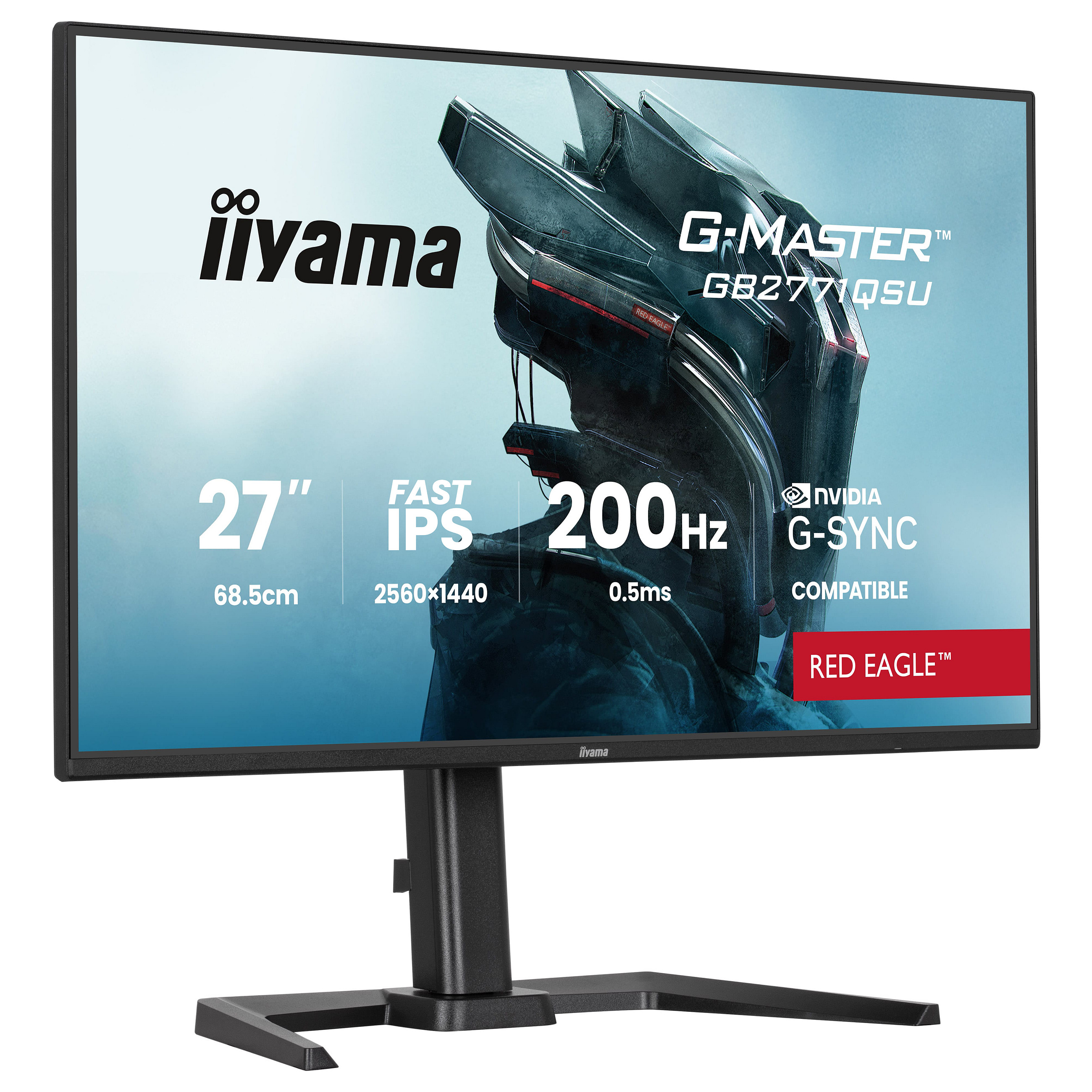 Monitor Gaming iiyama GB2771QSU-B1 / 27"/ Wide Quad HD Fast IPS / 200 Hz / 0.5 ms / HDMI+USB+DP+HDCP - Zezë - 4