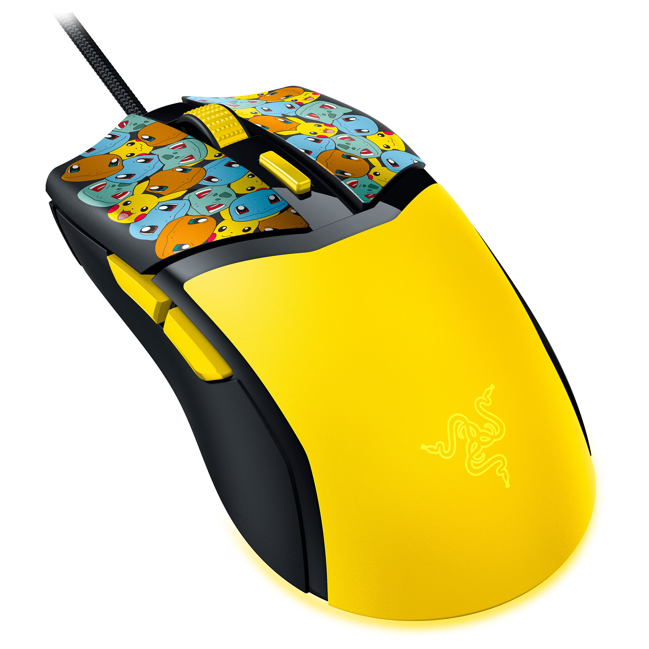 Maus Gaming Razer Cobra Pokémon Kanto Starters Ed. - Verdhë - 3