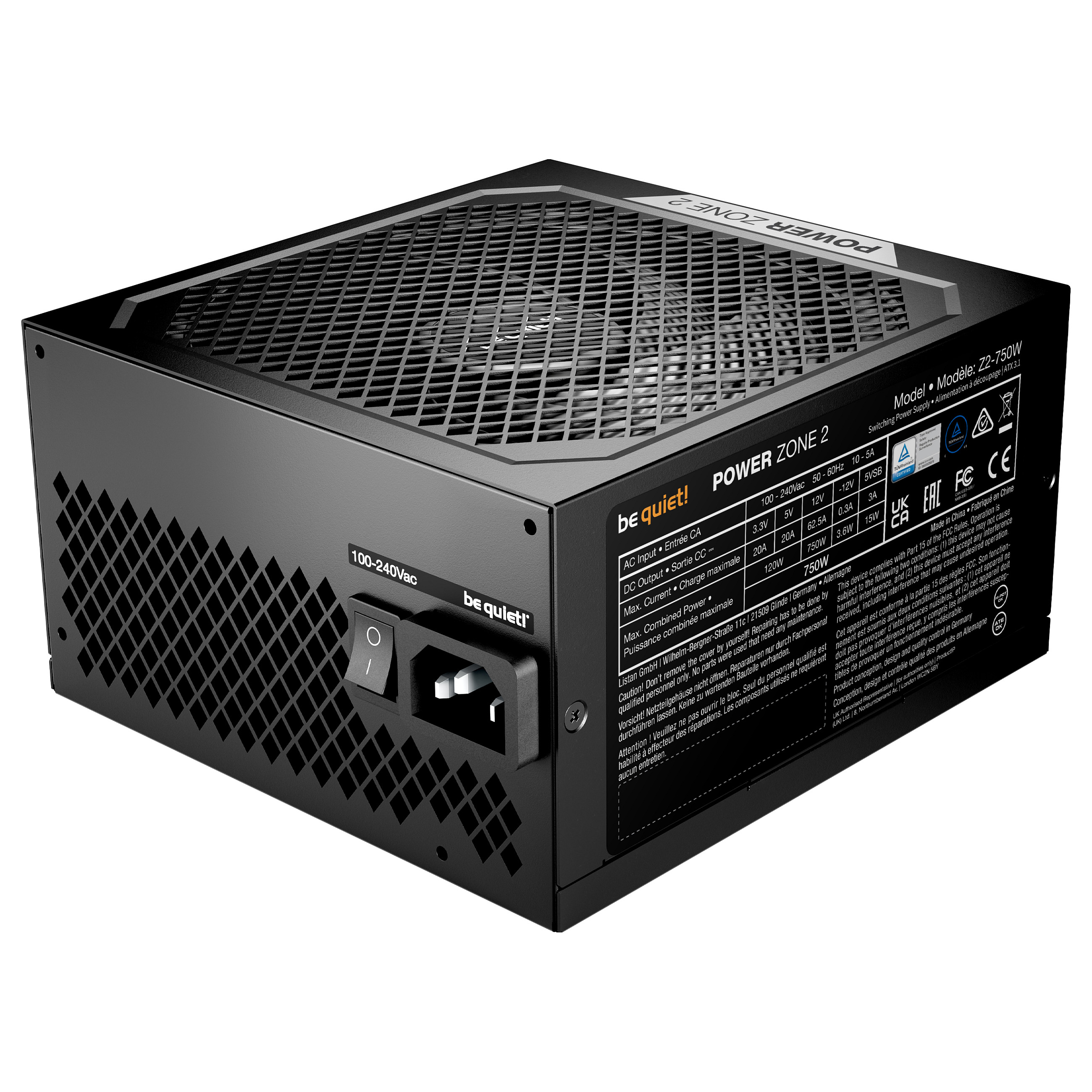Furnizues Energjie (PSU) 750W be quiet! Power Zone 2 - 3
